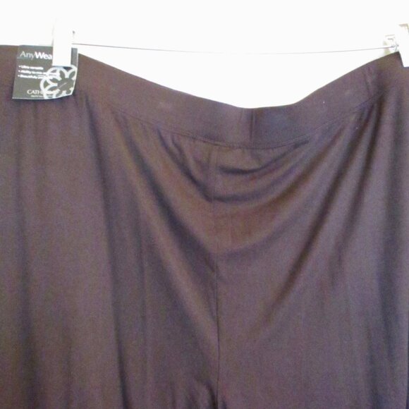 NWT Catherines AnyWear Womens Brown Pull On Slim Leg Pants Pockets Size 3X-26/28 - Picture 7 of 14